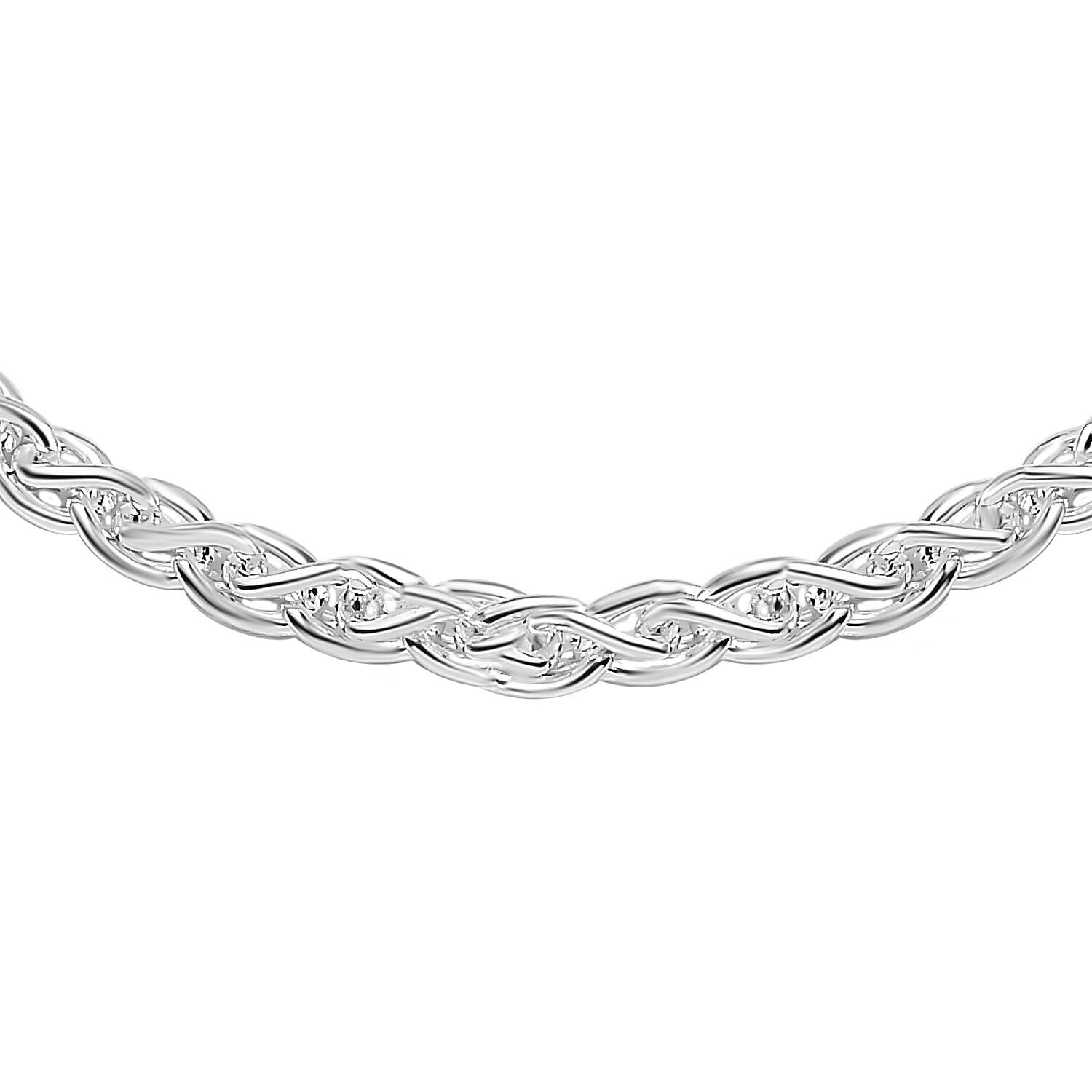 Monster Deal - Sterling Silver Spiga Bracelet (Size - 7.5) With Lobster Clasp, Silver Wt. 6.80 Gms