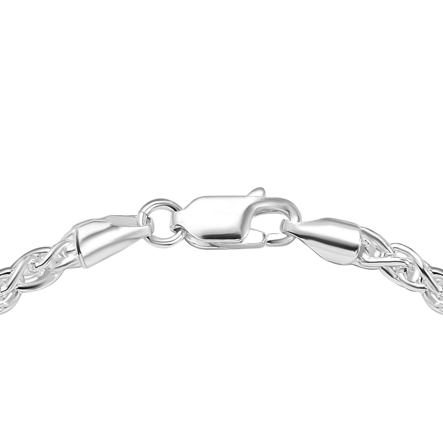 Monster Deal - Sterling Silver Spiga Bracelet (Size - 7.5) With Lobster Clasp, Silver Wt. 6.80 Gms