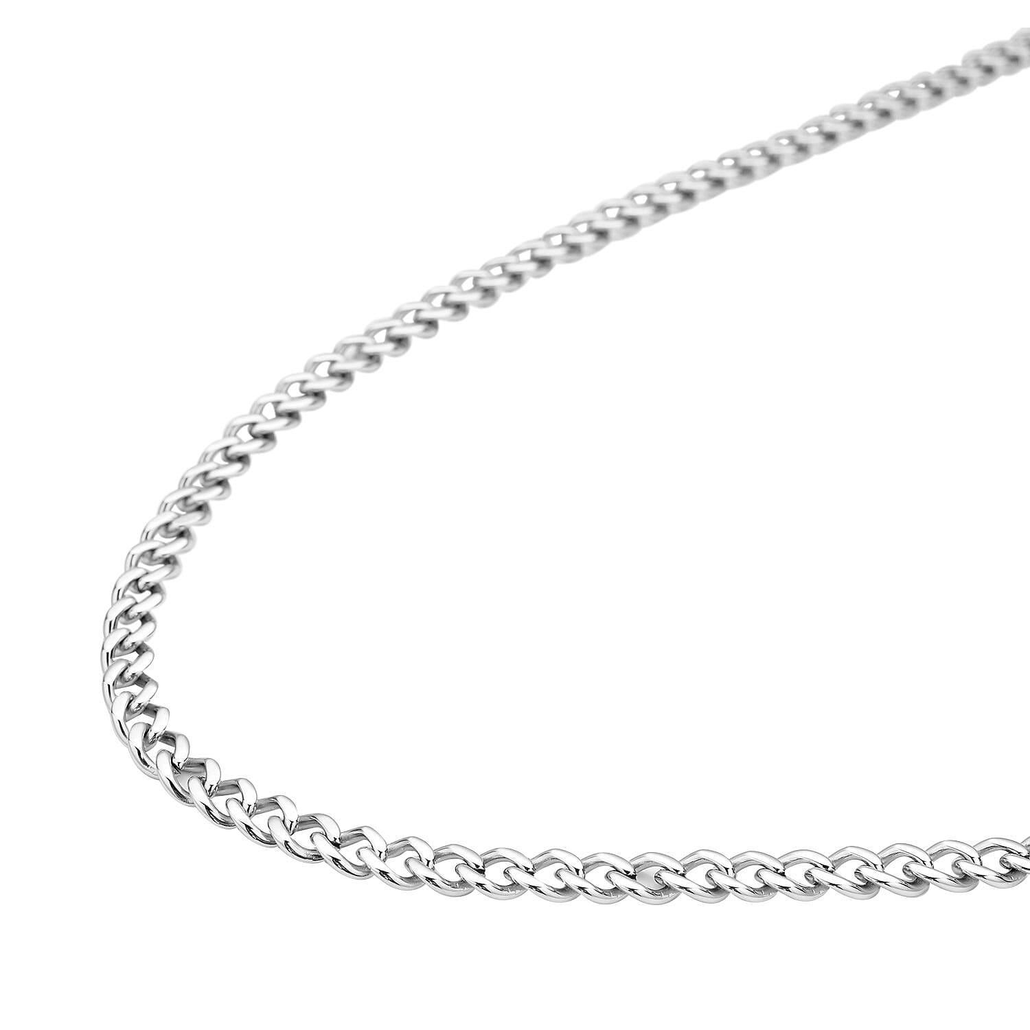 Cuban Link Curb Chain (Size - 18) With Lobster Clasp in Stainless Steel