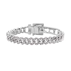 White Crystal Bracelet (Size - 7) 5.00 ct 5.000 Ct.