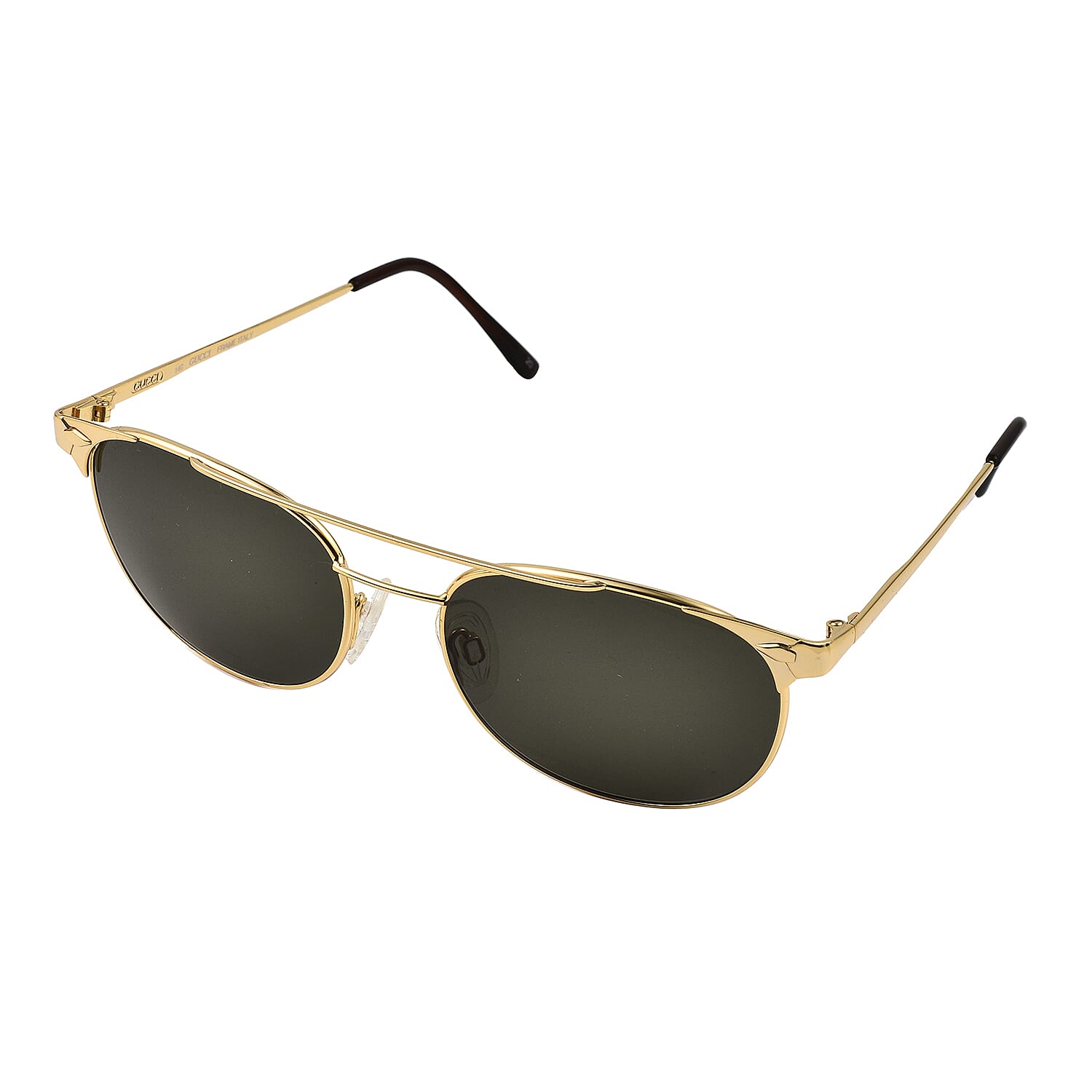 Gucci Unisex Aviator Sunglasses with Green Lenses - Green