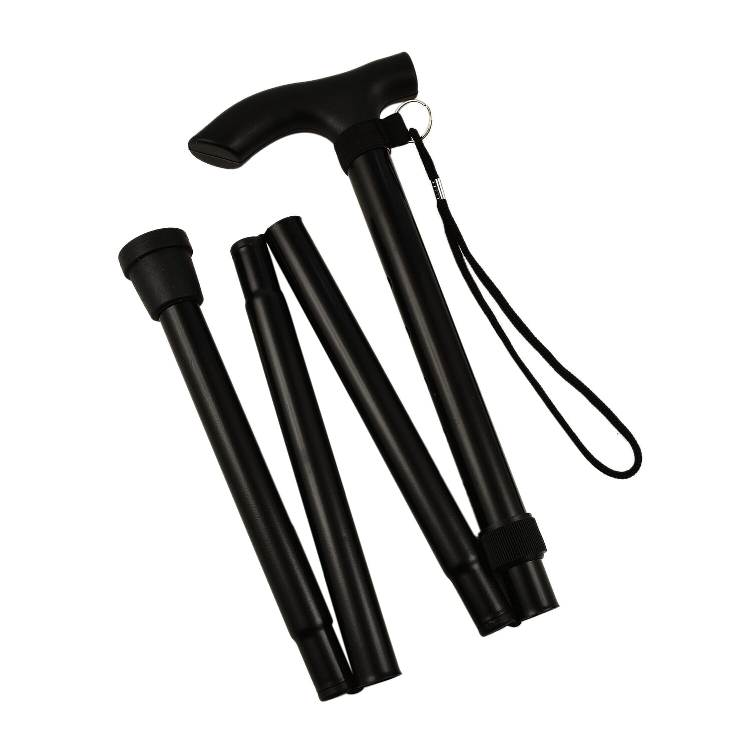 Adjustable Walking Stick (Length 80-95 cm) - Black