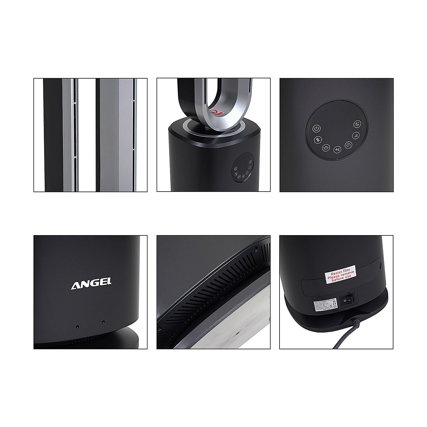 Bladeless Remote-Touch Control Heater Fan with Hepa Filter