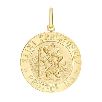 https://tjcuk.sirv.com/Products/71/5/7159852/9K-Yellow-Gold-21-mm-28mm-Saint-Christopher-Round-Satin-Pendant_7159852.jpg?w=342&h=342