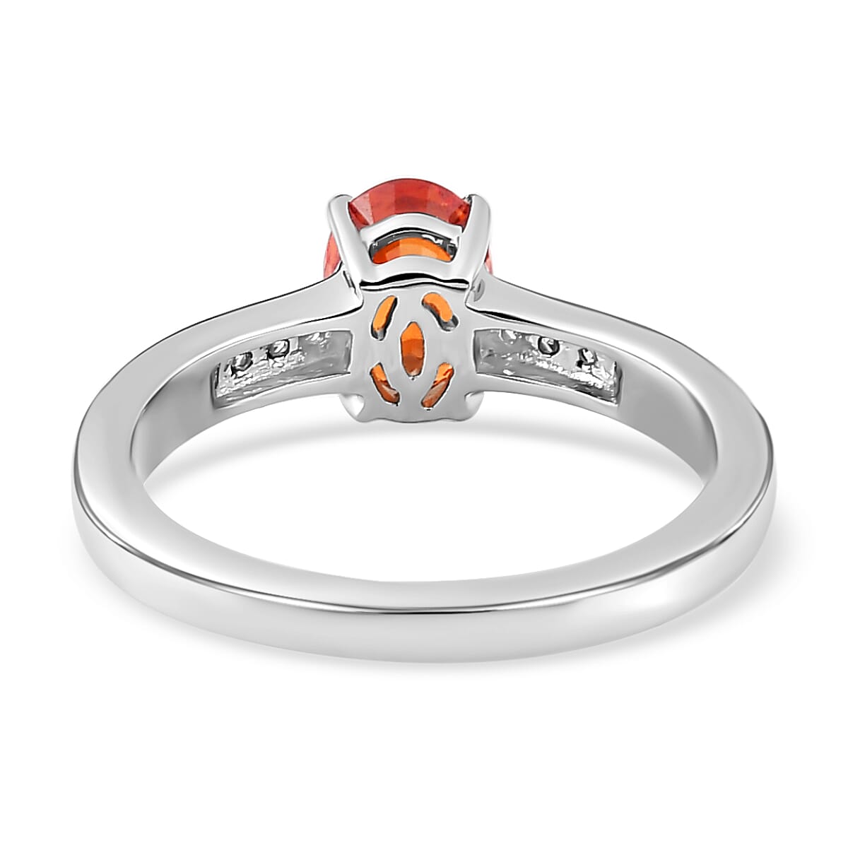 RHAPSODY 950 Platinum AAAA Red Sapphire and Diamond (VS-E-F) Ring 1.20 Ct, Platinum Wt. 5.16 Gms