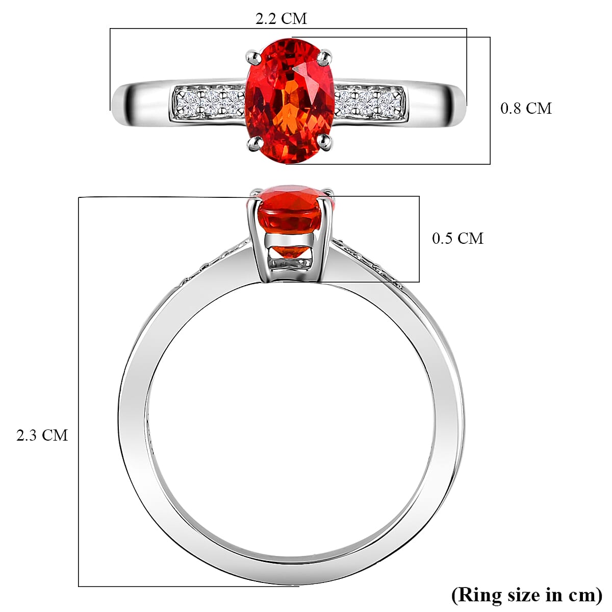 RHAPSODY 950 Platinum AAAA Red Sapphire and Diamond (VS-E-F) Ring 1.20 Ct, Platinum Wt. 5.16 Gms