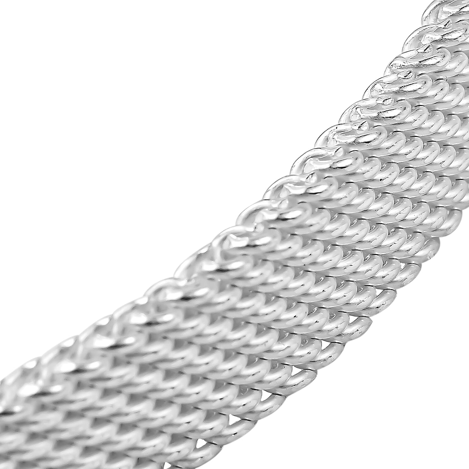 Sterling Silver Bracelet (Size - 7.5) With Lobster Clasp, Silver Wt.19.43 Gms