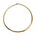  Two Tone Plating With Silver And Yellow Gold Sterling Silver Necklace (Size - 20), Silver Wt. 16.21 Gms