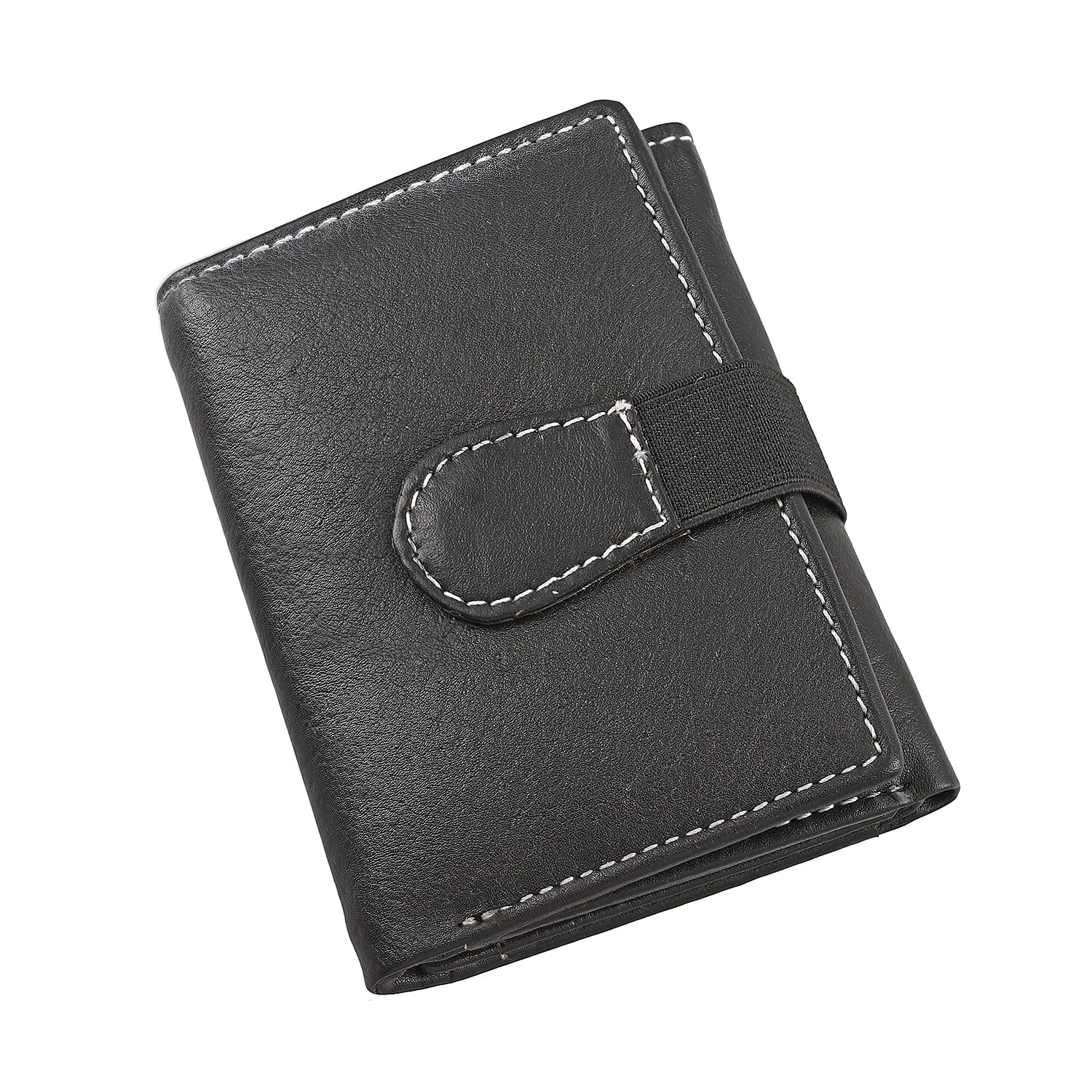 Genuine Leather Tri-Fold RFID Protected Mens Wallet