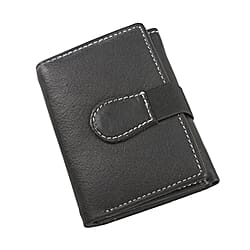 Genuine Leather Tri-Fold Men Wallet (Size 10x1x7 cm) - Tan