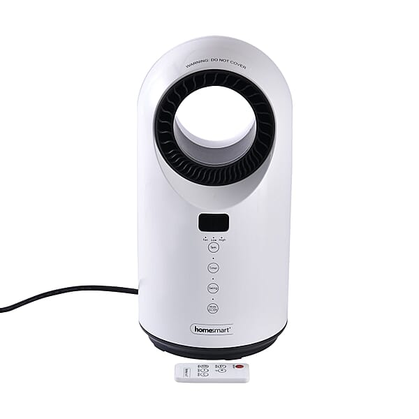 Homesmart 2 in 1 Heater and Fan with Remote Control Suppoting 60 Degree  Wide Angle Oscillation with LED indicator Display - 7162321 - TJC