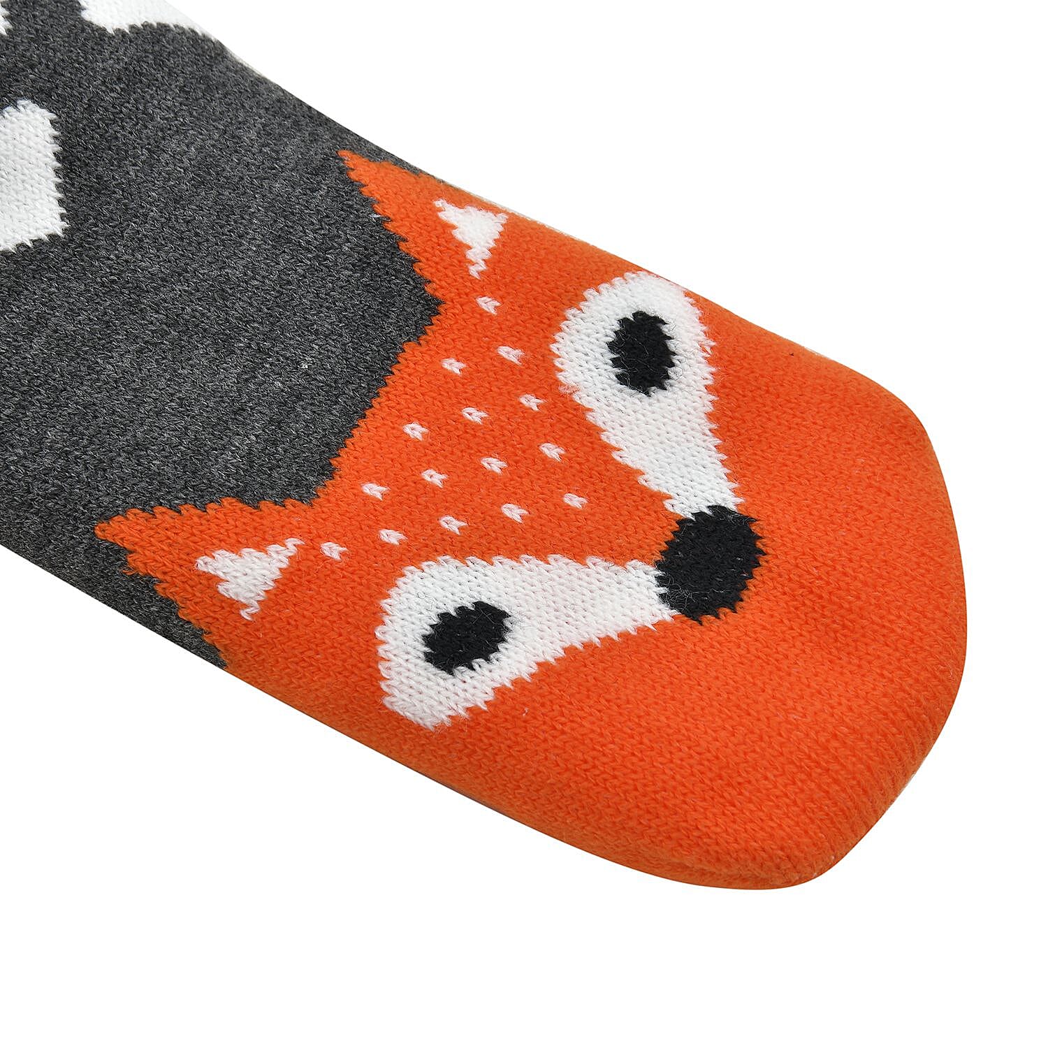 Sherpa Lined Knitted Strecthable Cozy Cabin Socks One Size fits most - Grey