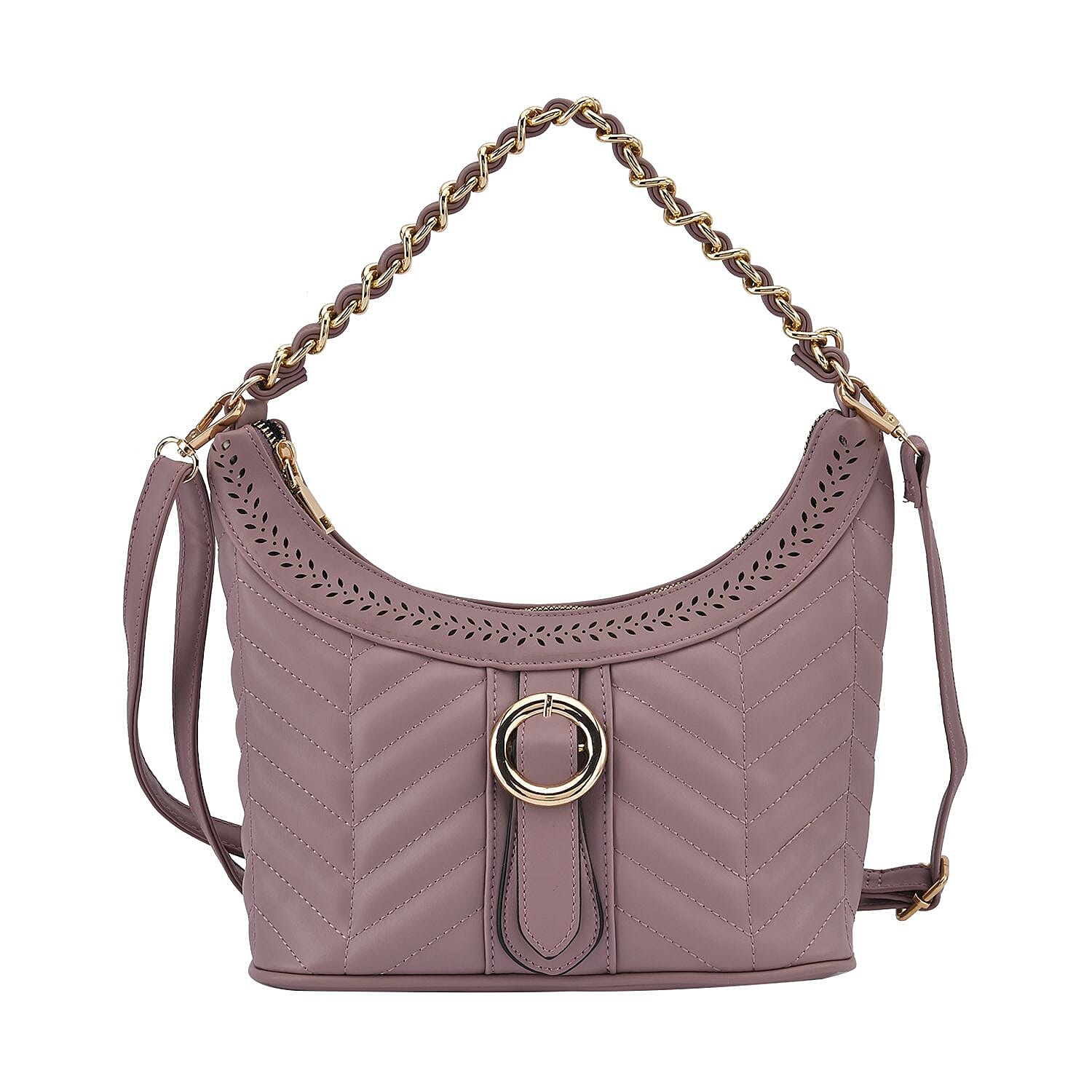 Zig Zag Pattern Tote Bag (Size 28x23x10 Cm) - Pink