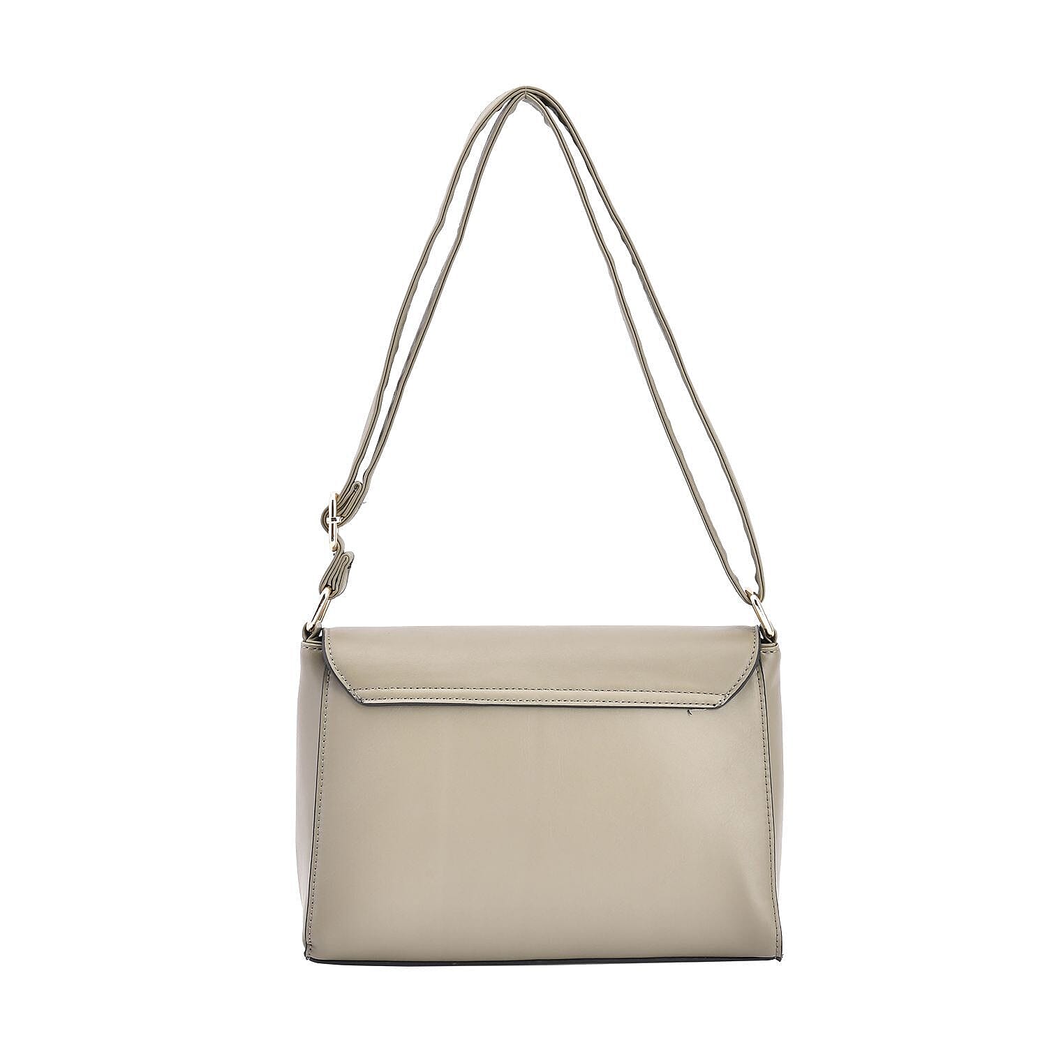 Quilted Diamond Pattern Crossbody Bag - Green