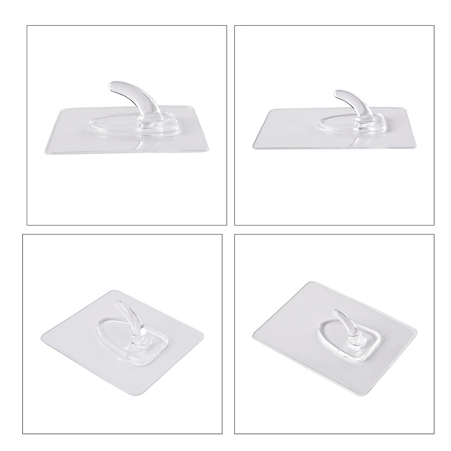 10pcs Set  Magic Hooks (Size 8x6x2 Cm)