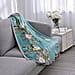 Elegant Flower Pattern Single Layer Flannel Blanket (Size 200x150 Cm) - Green