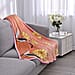 Elegant Flower Pattern Flannel Blanket (Size 200x150 cm) - Orange