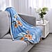 Elegant Flower Pattern Single Layer Flannel Blanket (Size 200x150 Cm) - Teal
