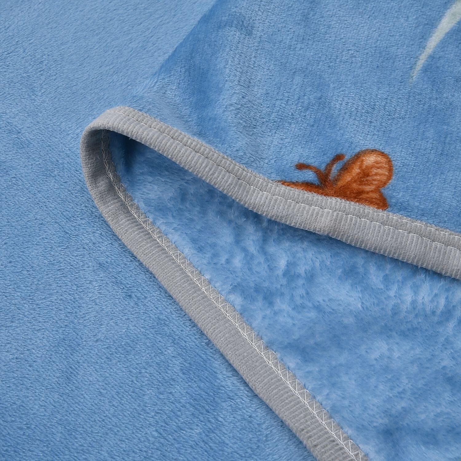 Luxury Elegant Flower Pattern Blanket (Size 200x150 Cm) - Teal