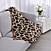 Giraffe Pattern Flannel Blanket (Size 150x200 Cm) - Coffee