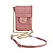 Doorbuster- Quilted Pattern Puffy Crossbody Bag with RFID Protection - Pink