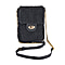 Fur Crossbody Bag with RFID Protection - Black