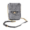 Fur Crossbody Bag with RFID Protection - Grey