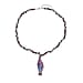 Multi- Colour Ceramic Bead Necklace (Size - 22 With 2 Inch Extender) in White Silver Tone.