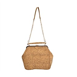 Cork Backpack with Handle Drop or Detachable Shoulder Strap - Khaki