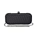Weave Pattern Clutch Bag with Shoulder Metal Chain - Black