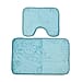 Polyester Solid Rug and Door Mat - Teal