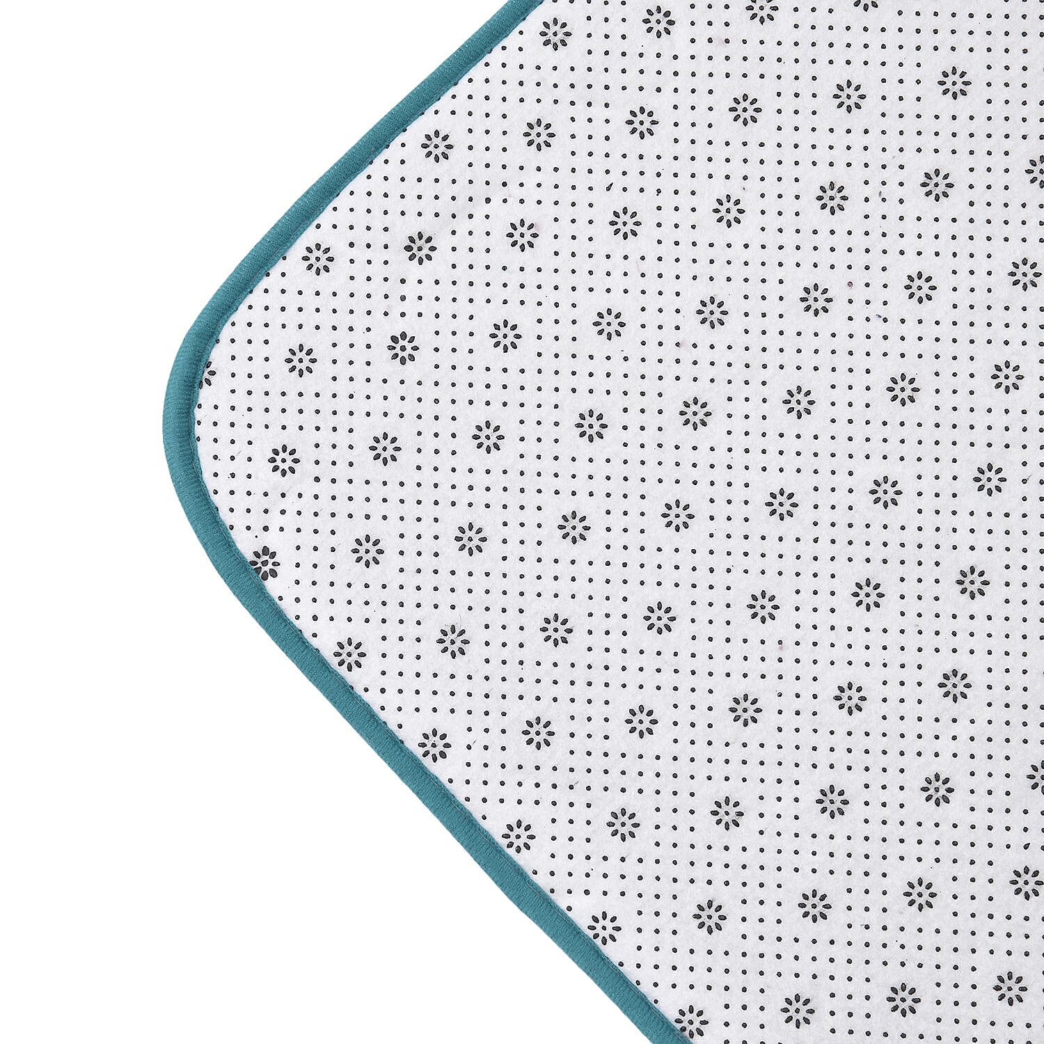 Polyester Solid Rug and Door Mat - Teal