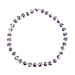 White Color Ceramic Bead Necklace (Size - 20) With Magnetic Lock in White Silver Tone.