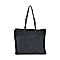 Fur Tote Bag with Hand Drop - Black