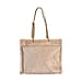 Fur Tote Bag with Hand Drop - Beige