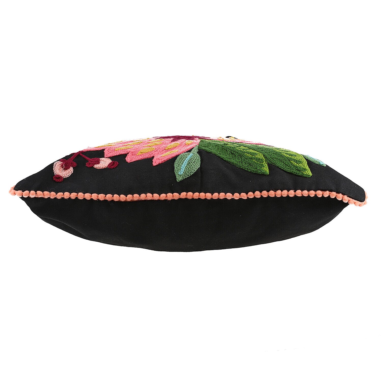 Floral Embroidered Multi Purpose Tote Bag - Black