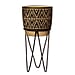 Nomad Planter with Wire Stand - Black