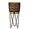 Nomad Planter with Wire Stand - Black