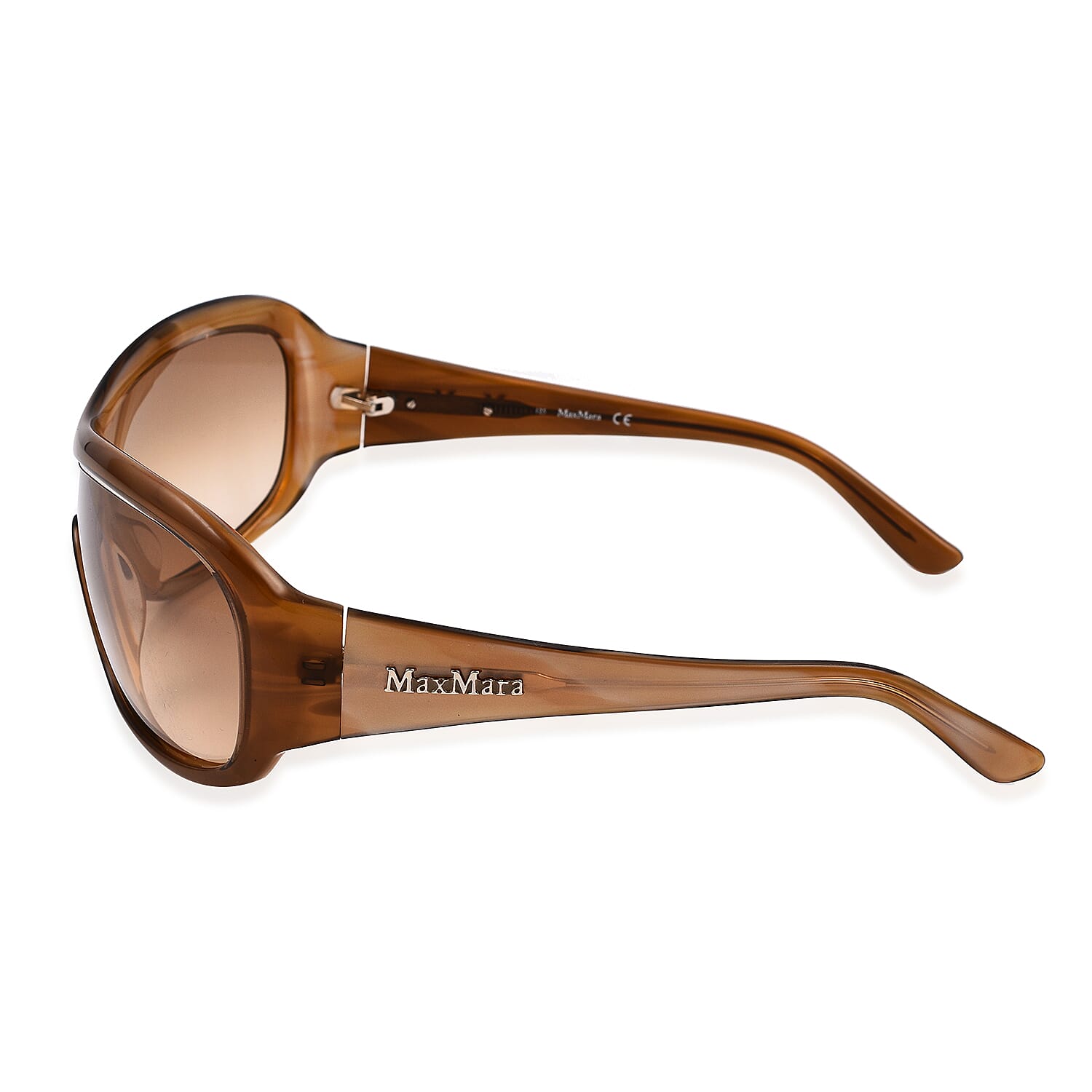 Max Mara Womens Large Oversized Sunglasses - Brown Beige