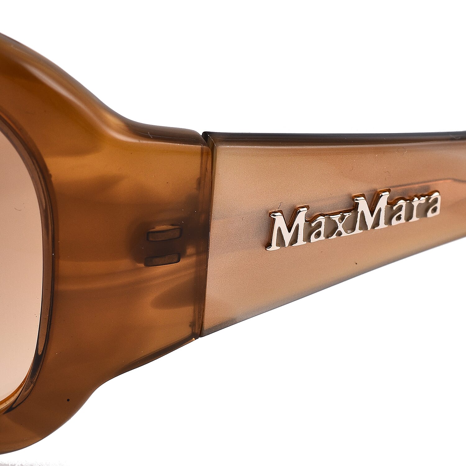 Max Mara Womens Large Oversized Sunglasses - Brown Beige