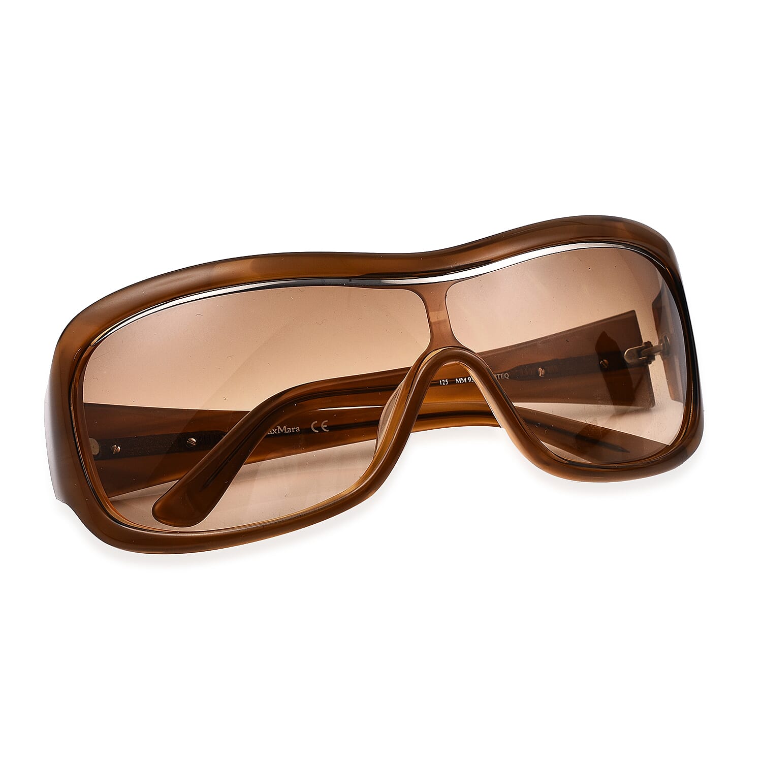 Max Mara Womens Large Oversized Sunglasses - Brown Beige