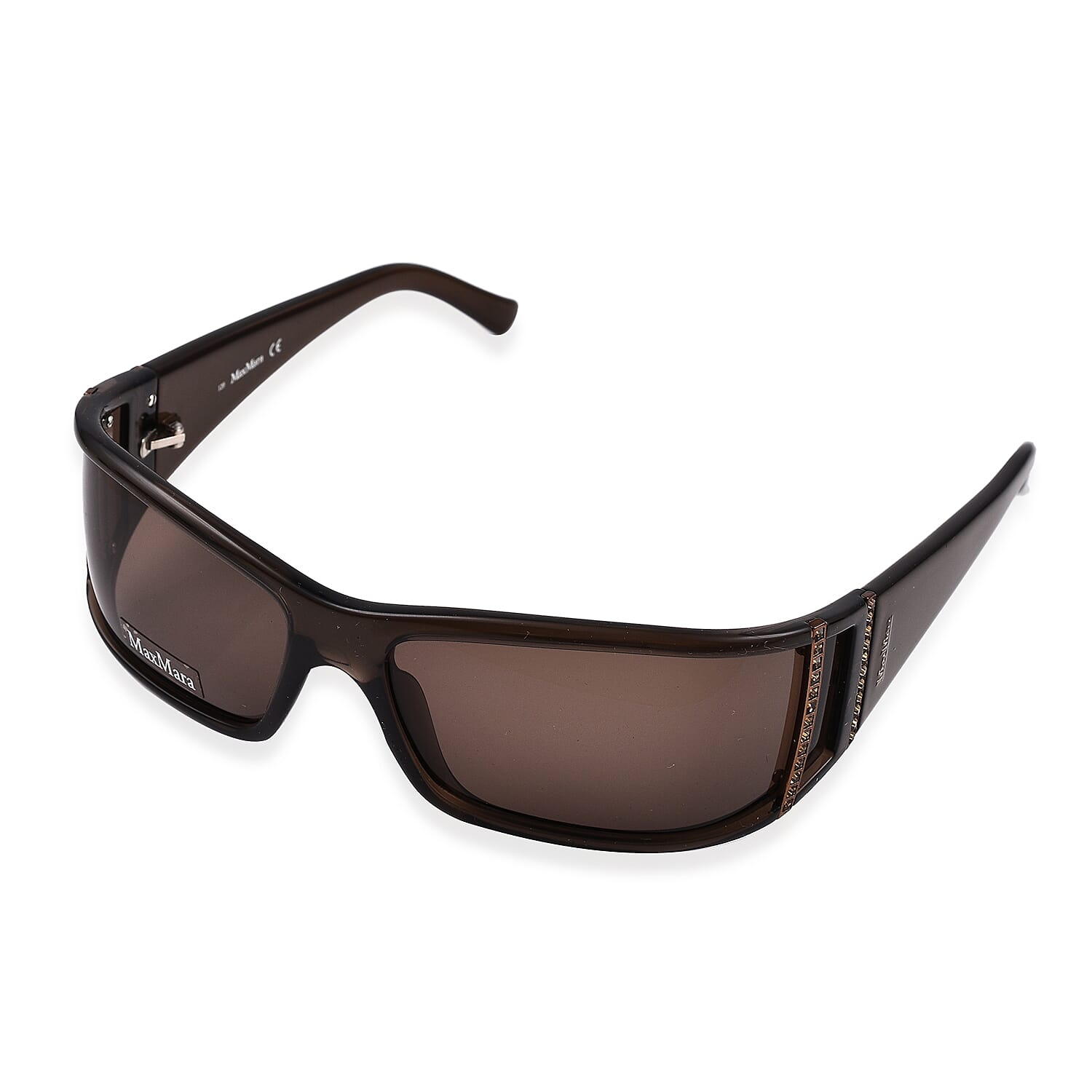 Max Mara Womens Large Oversized Sunglasses - Brown