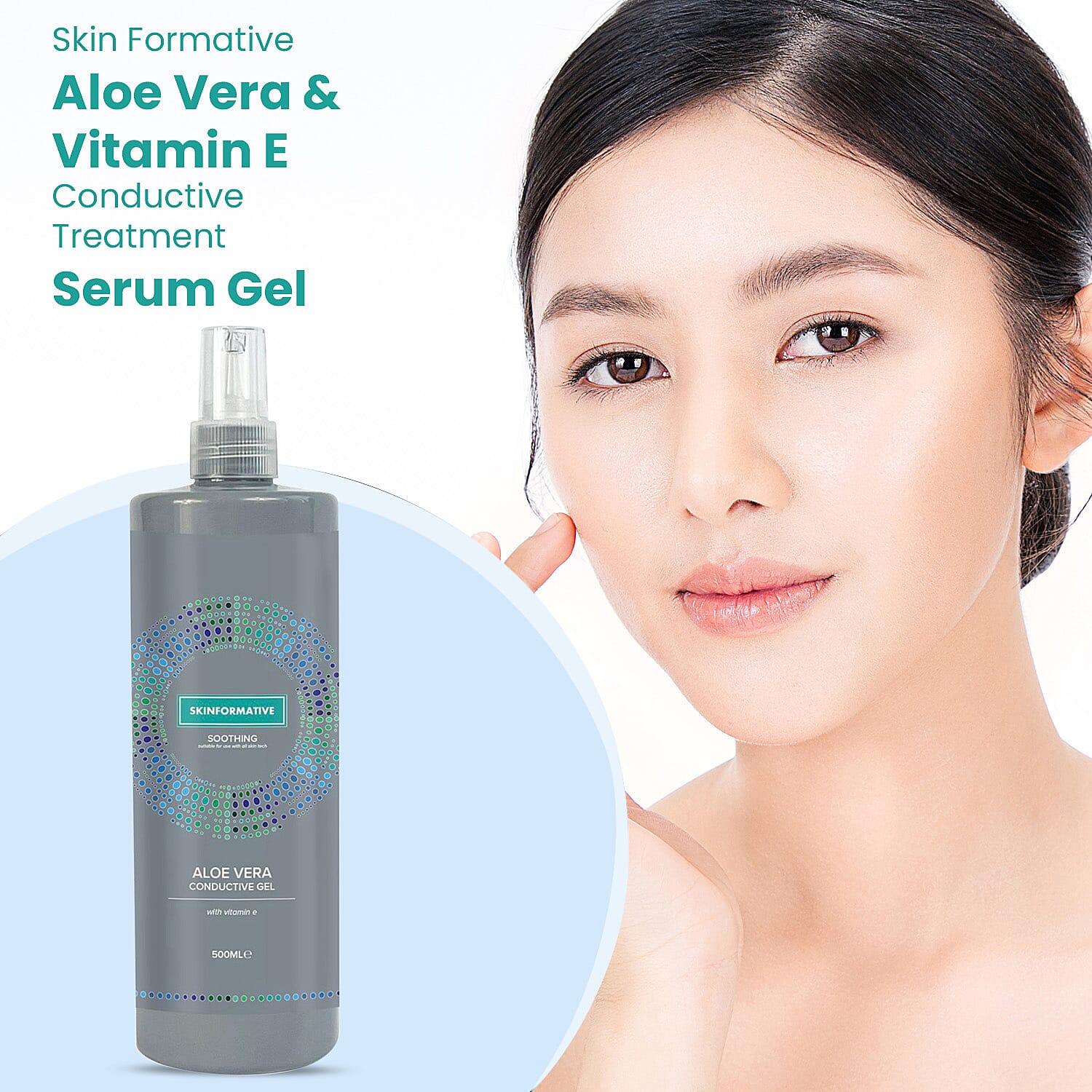 Skin Formative Aloe Vera & Vitamin E Conductive Treatment Serum Gel - 500ml