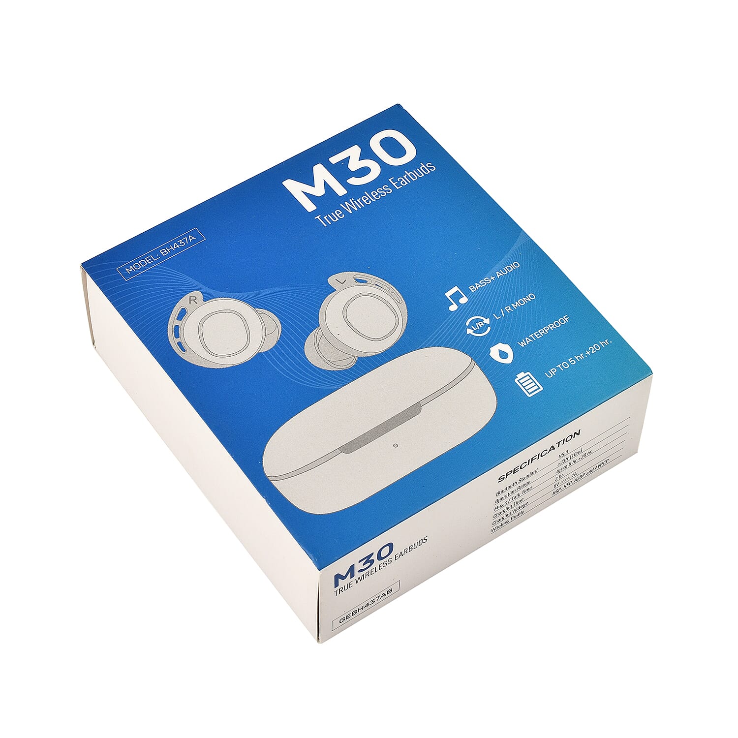 MPOW M-30 Wireless Waterproof Earphones - Black