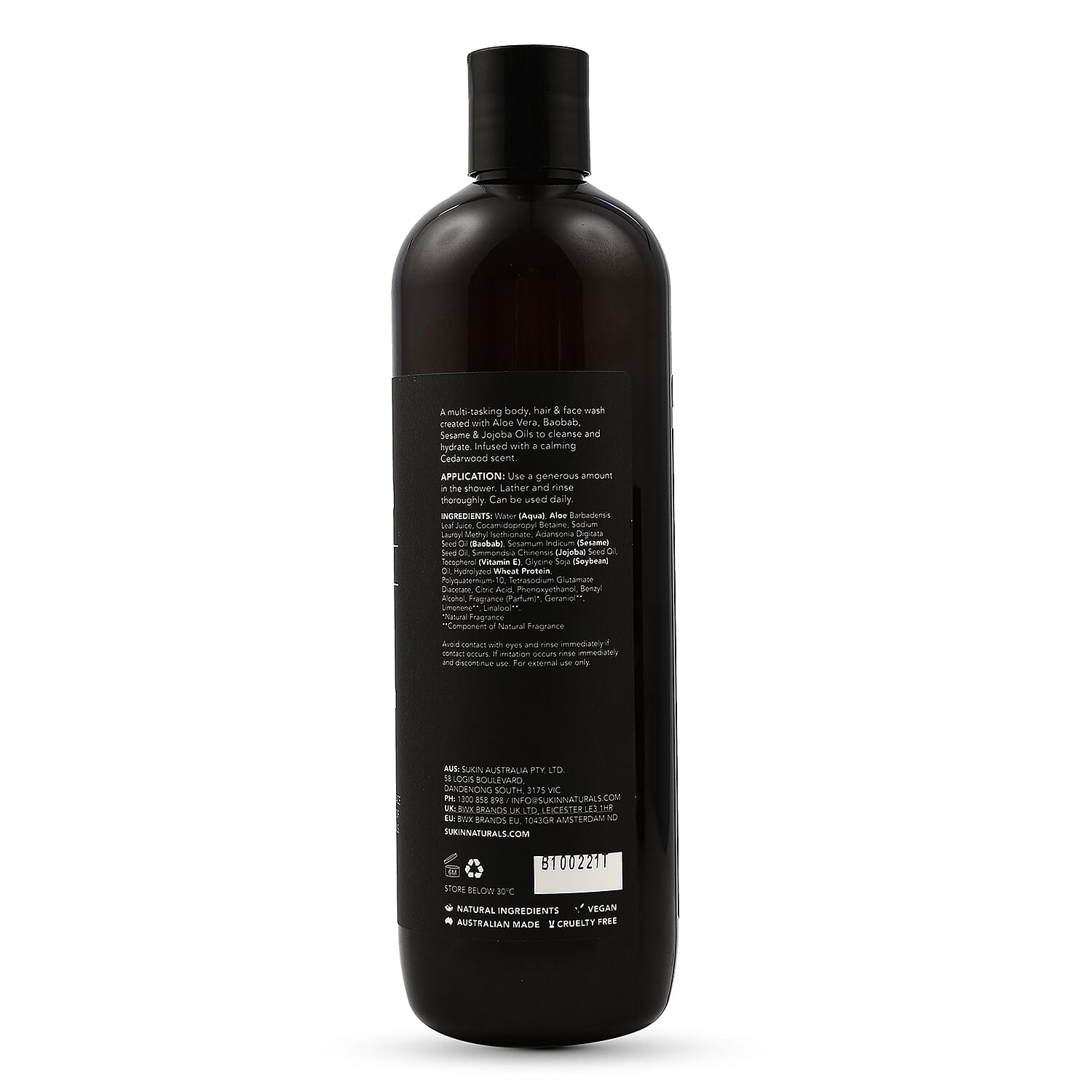 Sukin Men 3-In-1 Wash Calming - 500ml