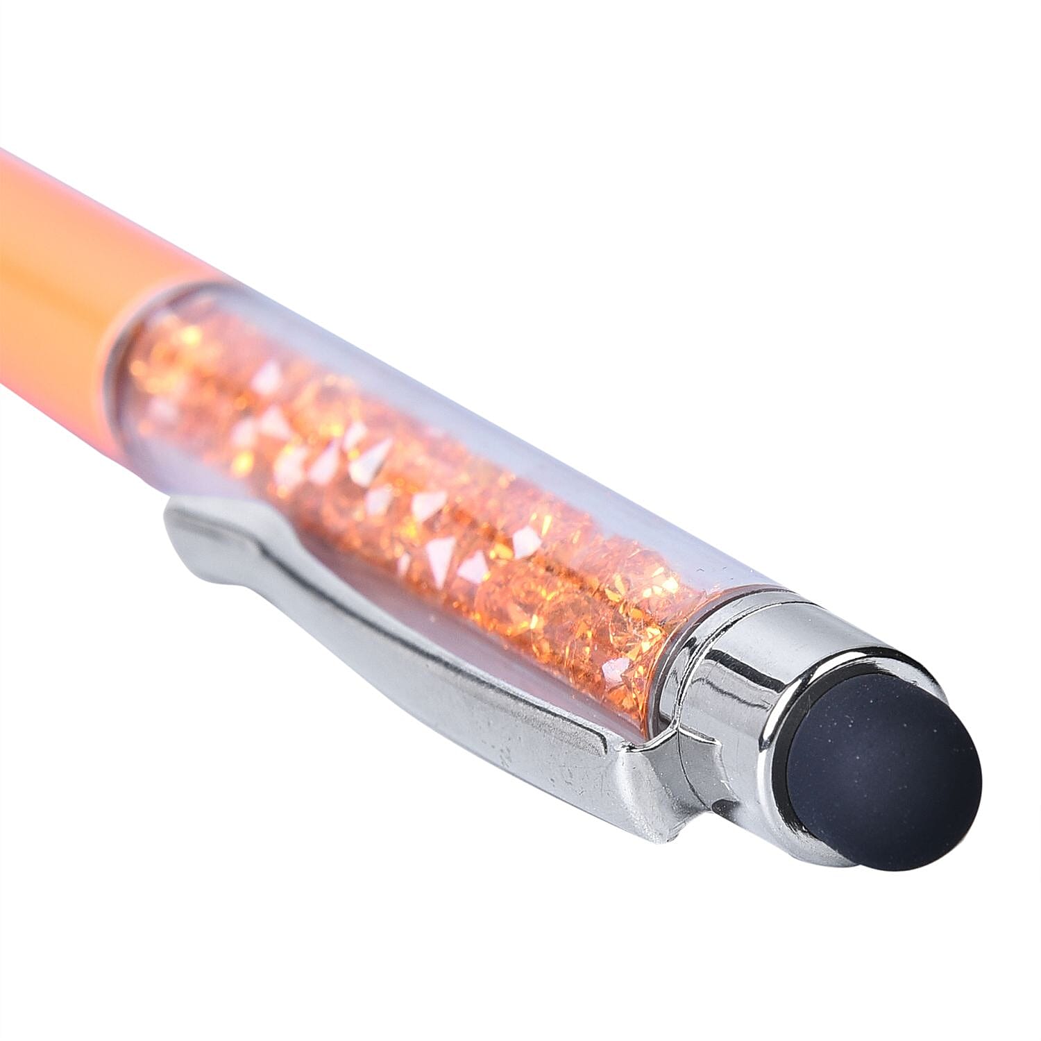 Set of 7 Crystal 2 in 1 Stylus and Ball Point Pen - Red & Multicolor