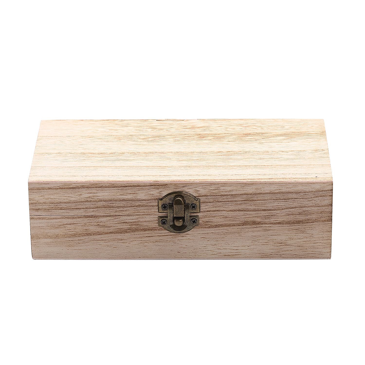 Doorbuster - Chakra Crystal Box - 1 Bracelet, 1 Selenite Stick, 1 Agate Druzy, Clear Quartz Point, 1 Clear Quartz, 1 Amethyst, 1 Rose Quartz, 1 Aventurine, 1 Lapis Lazuli, 1 Tiger Eye, and 1 Red Jasp