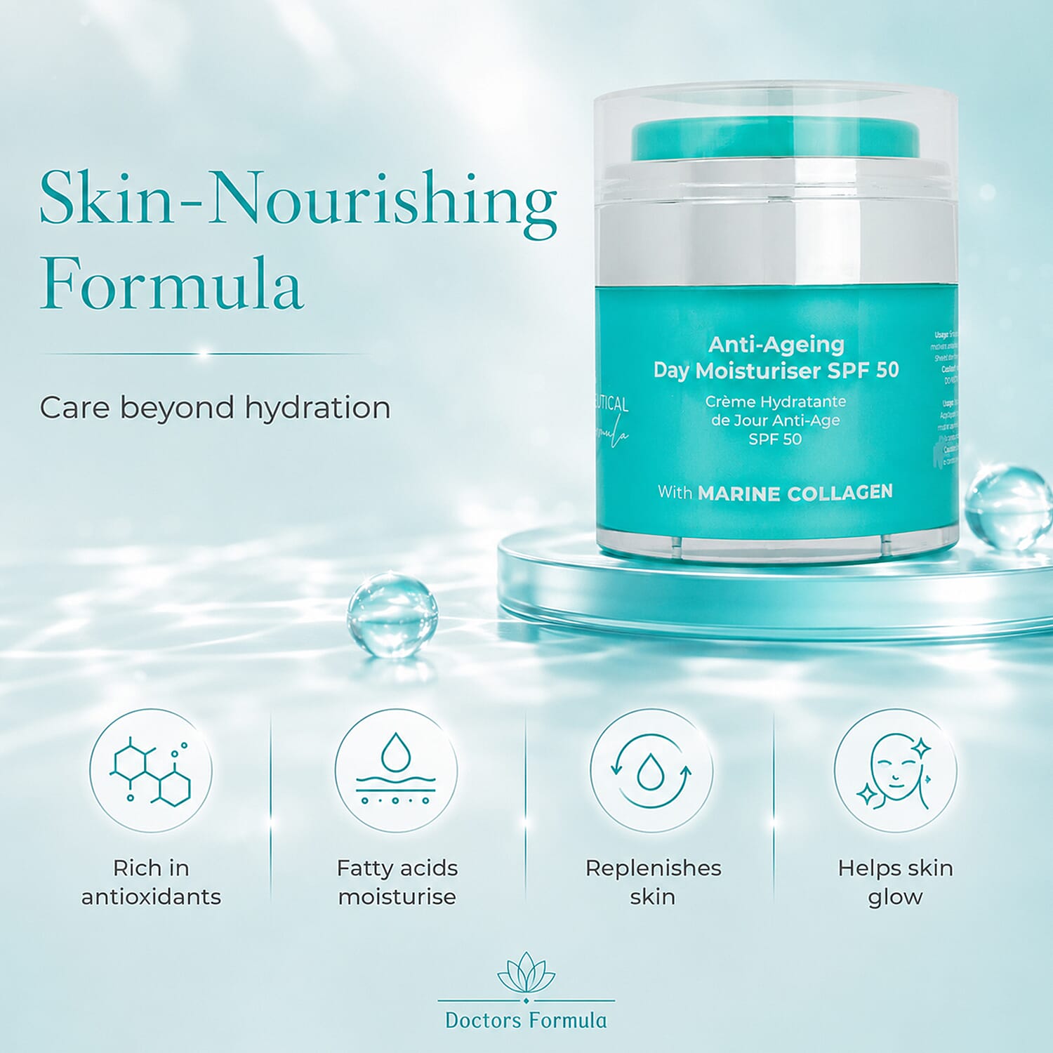 Doctors Formula- Marine Collagen Anti-Aging Day Moisturiser SPF50