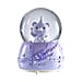 Musical Water Globe Floating blade and Bear (Size 11x15 Cm) - Purple