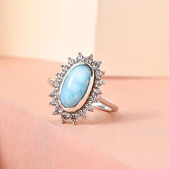 https://tjcuk.sirv.com/Products/71/6/7165782/Larimar-and-Natural-Cambodian-Zircon-Halo-Ring-in-Platinum-Overlay-Ste_7165782_1.jpg?w=342&h=342